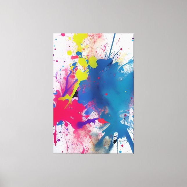 color tick. painting canvas print (Front)