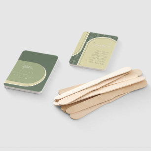 Color Tones Wedding Party or Program Green ID901 Hand Fan