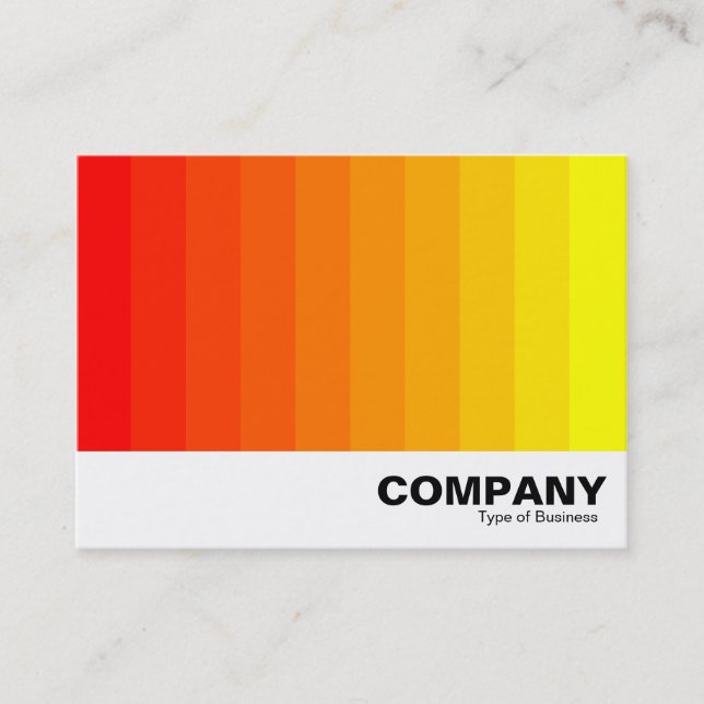 Color Transition - Red to Yellow Business Card (Front)