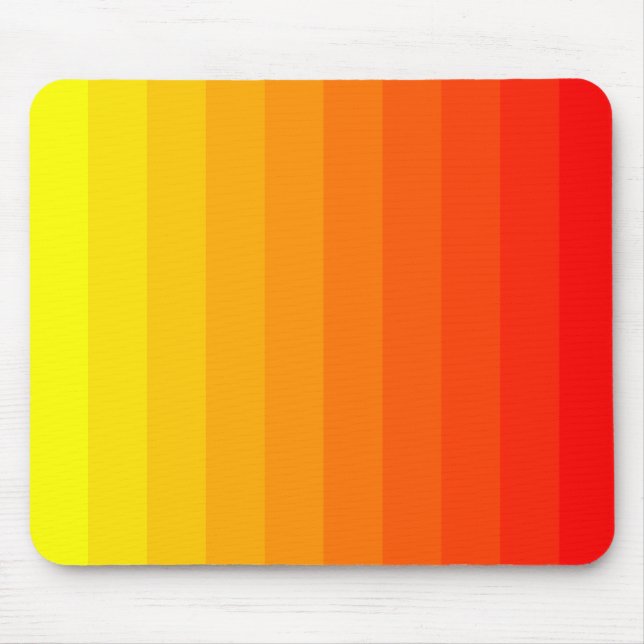 Color Transition - Yellow to Red Mouse Pad (Front)