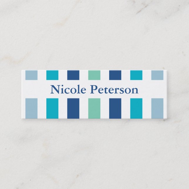 Color Trend Blue Mommy Calling Card (Front)