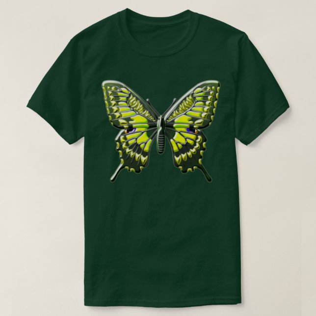 Color tropical swallowtail butterfly 2 T-Shirt (Design Front)