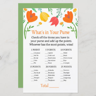 Color tulips What's in your purse game