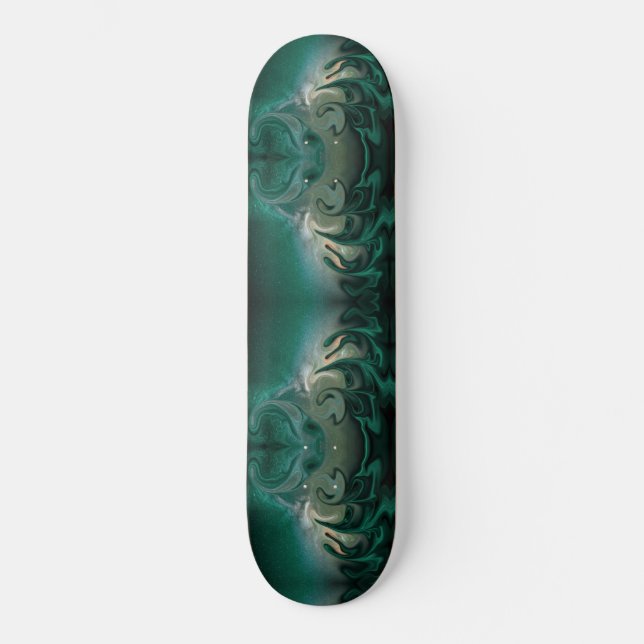 color turquesa remolino skateboard (Front)