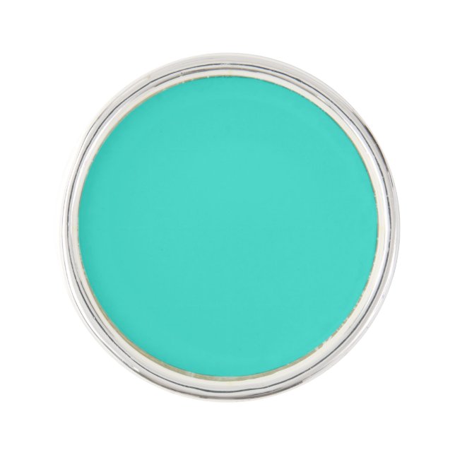color turquoise lapel pin (Front)