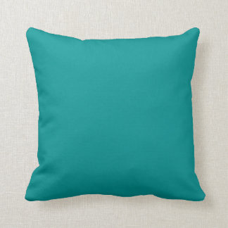 Color Turquoise Throw Pillow