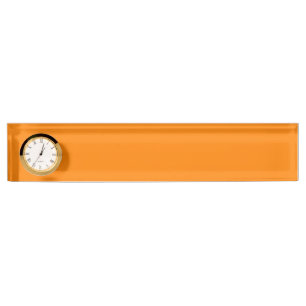 color UT orange Desk Name Plate