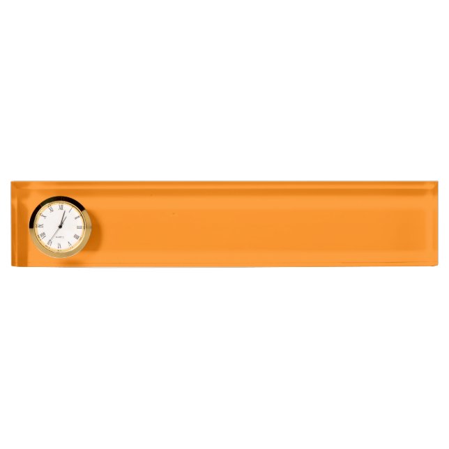 color UT orange Desk Name Plate (Front)