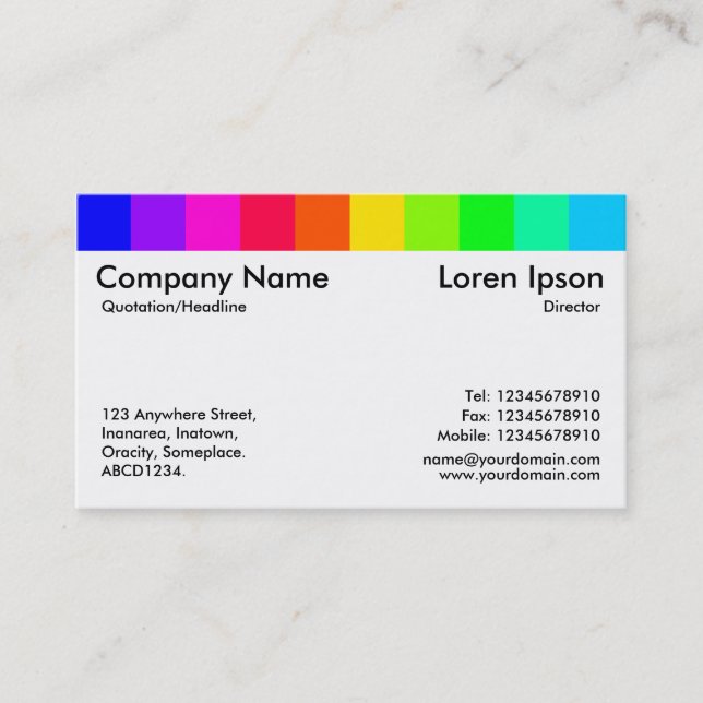 Color Variations 04 Business Card (Front)