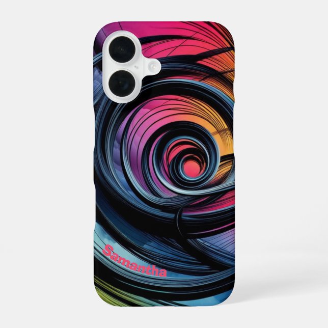 Color Vortex Iphone Case (Back)