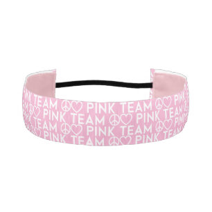 Color War Pink Team Hair Accessory Elastic Hair T Athletic Headband