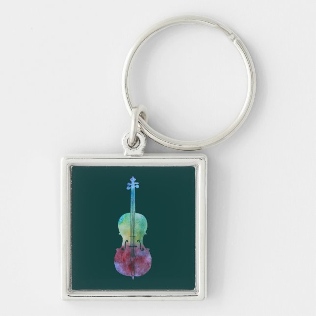 Color Washed Cello Keychain (Front)