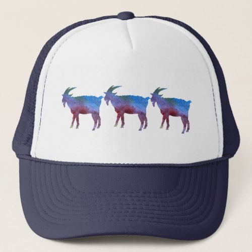 Color Washed Goats Trucker Hat