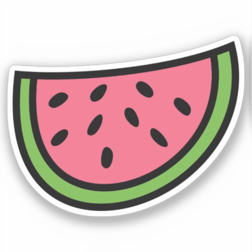 Color Watermelon Clipart Custom_Cut Vinyl Sticker