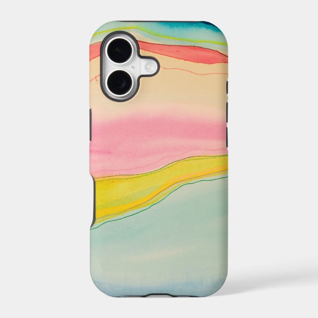 Color Wave No. 2 Iphone Case (Back)