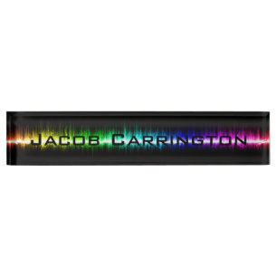 Color Waves Nameplate