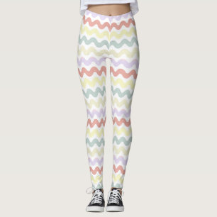 Color Waves (Pastels)   Leggings