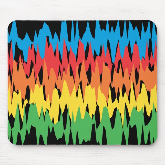 Color Waves: Vector Illustration: Mousepad (Front)