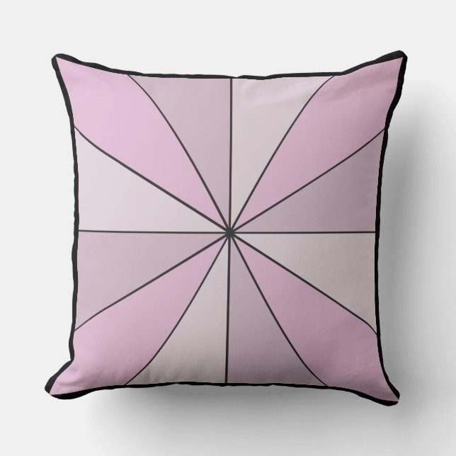 Color Wheel 2 in 1 Pink Yellow Throw Pillow (Front)