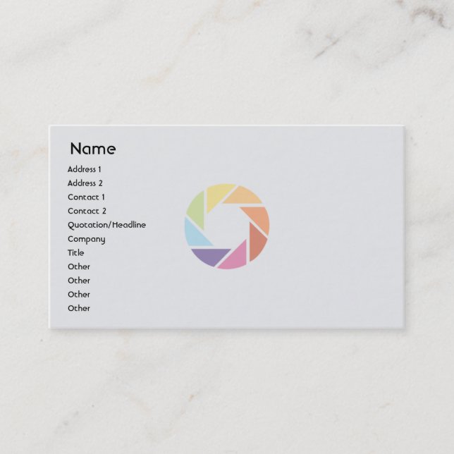 Color Wheel - Business Business Card (Front)