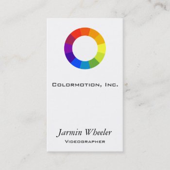 Color Wheel Business Card by TerryBain at Zazzle
