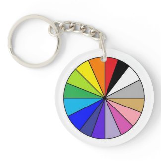 Color Wheel by EelKat Keychain