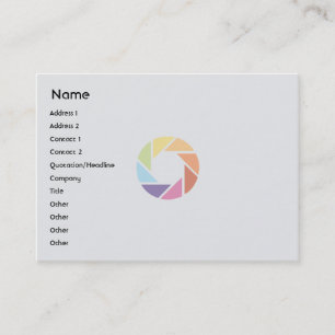 Color Wheel - Chubby Business Card