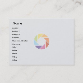 Color Wheel - Chubby Business Card by ZazzleProfileCards at Zazzle