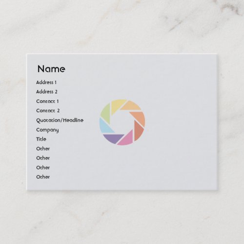 Color Wheel - Chubby Business Card Template