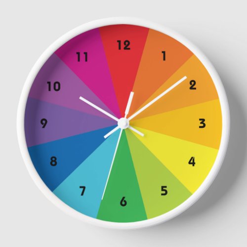 Color Wheel Clock