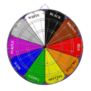 Color Wheel Dart Board