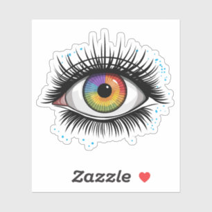 Color Wheel Eye Design Art Education Color Theory Sticker