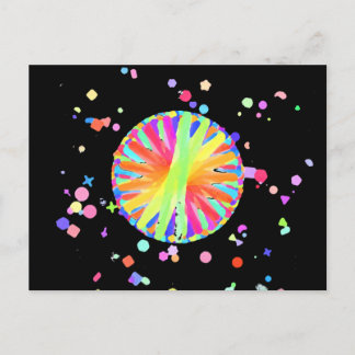 Color Wheel Gone Wild Postcard