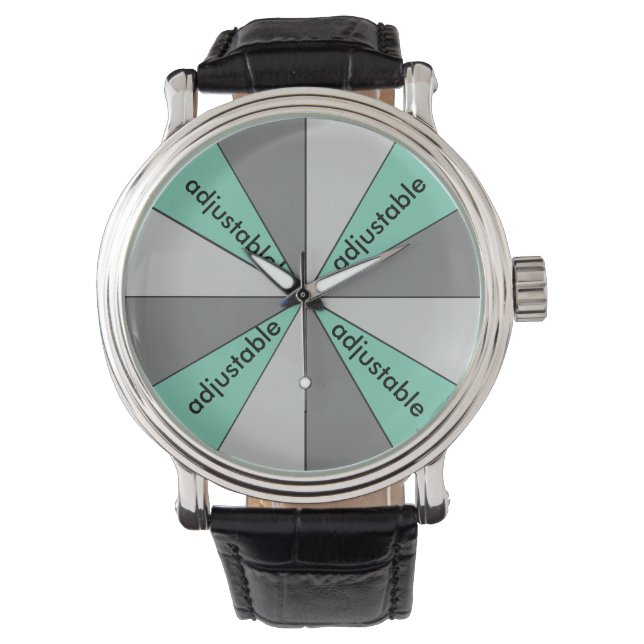 Color Wheel Grey adjustable Watch (Front)