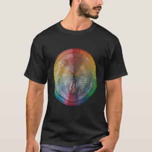 Color Wheel Hand Drawn Digital Rainbow Art T-Shirt