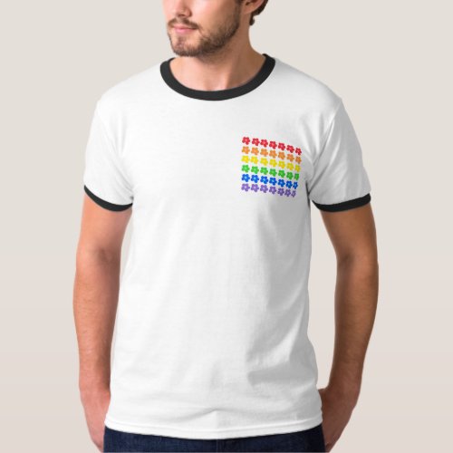 Color Wheel Harmony In Floral Design T_Shirt