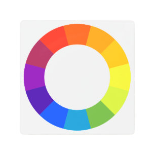 Color Wheel Metal Print