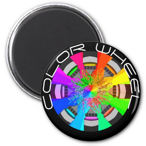 Color Wheel Paint Splash Magnet