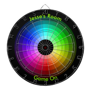 Color Wheel Personalized Dart Board