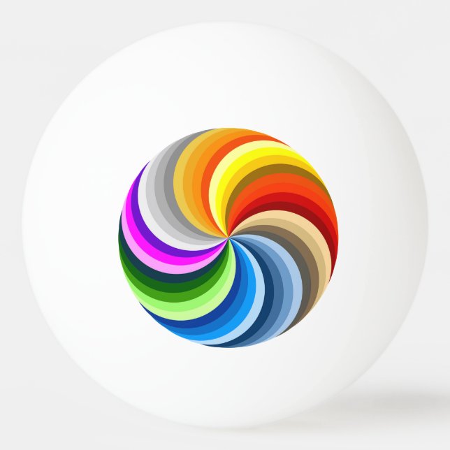 Color Wheel Ping Pong Ball (Front)