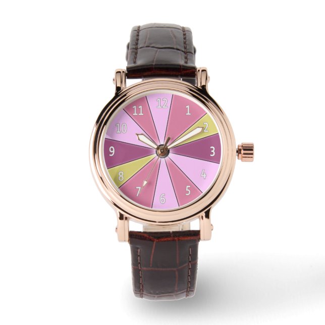 Color Wheel Pink Watch (Front)