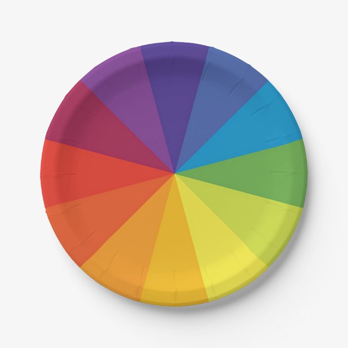 COLOR WHEEL PLATES | Zazzle.com