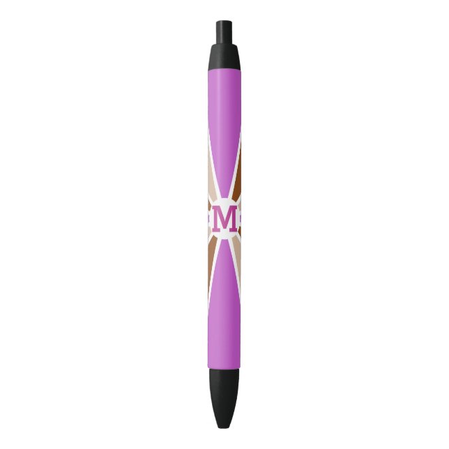 Color Wheel / Rays custom monogram pens (Front Vertical)