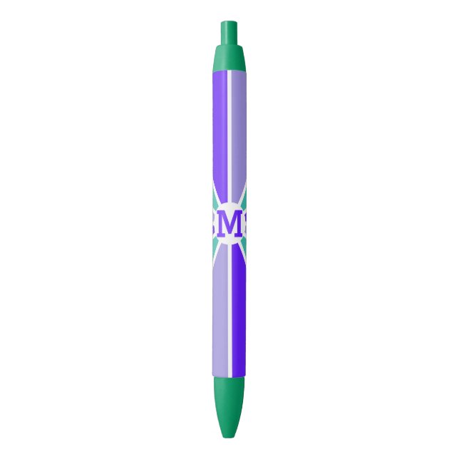 Color Wheel / Rays custom monogram pens (Front Vertical)