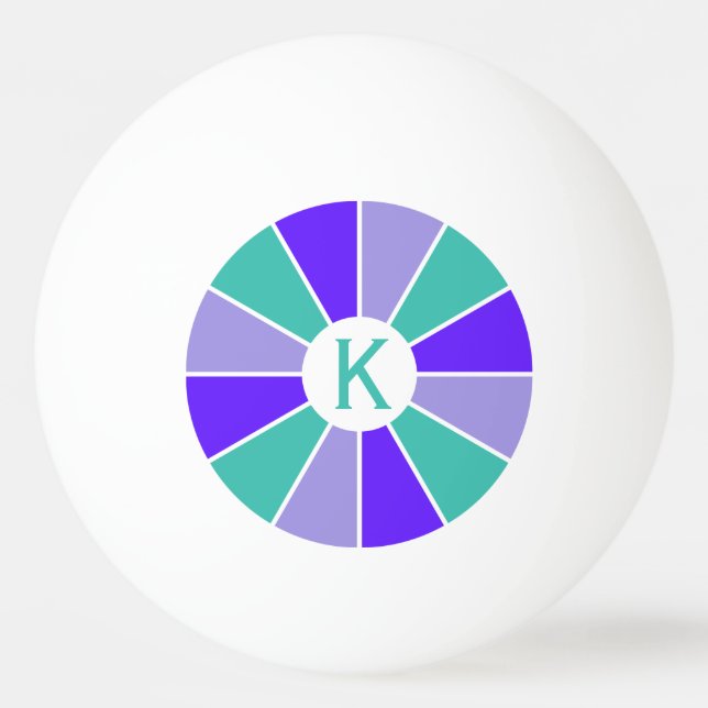 Color Wheel / Rays custom ping pong balls (Front)