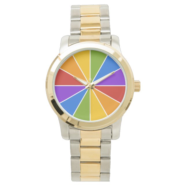 Color Wheel / Rays custom watches (Front)