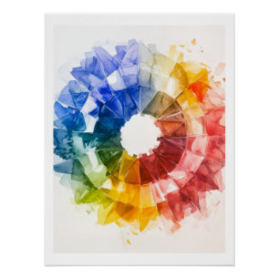 Color Wheel Reference Poster