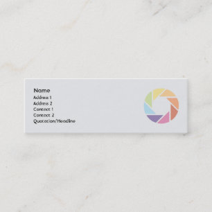 Color Wheel - Skinny Mini Business Card