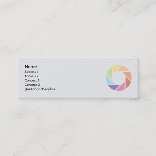 Color Wheel _ Skinny Mini Business Card