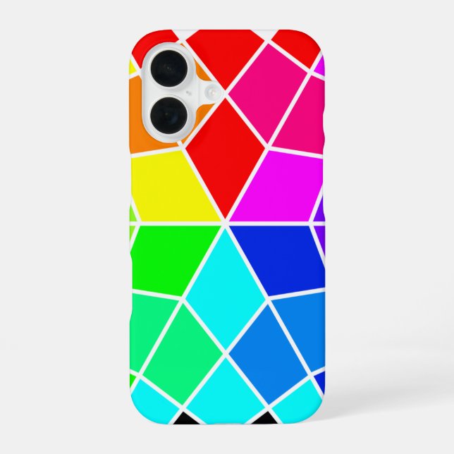 Color Wheel Star -  iPhone Case (Back)